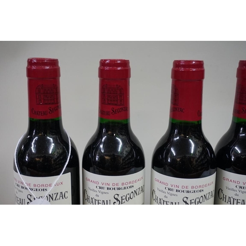 580 - Six 37.5cl bottles of Chateau Segonzac Cuvee Vielles Vignes, 1995, Cotes de Blaye. (6)... 