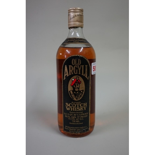 585 - A 26 2/3 fl.oz. bottle of Old Argyll blended whisky, 1960s bottling.