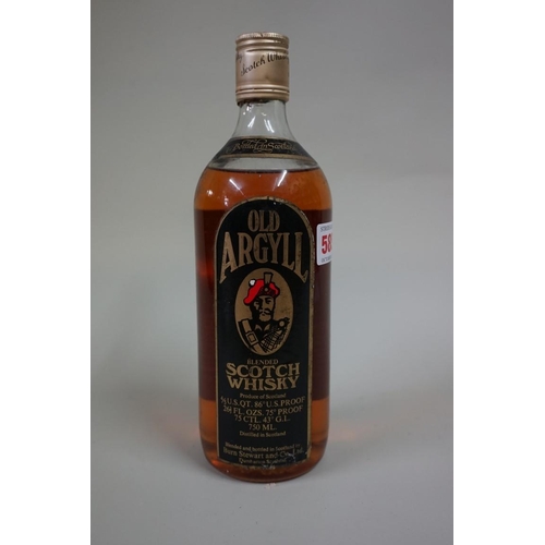 585 - A 26 2/3 fl.oz. bottle of Old Argyll blended whisky, 1960s bottling.