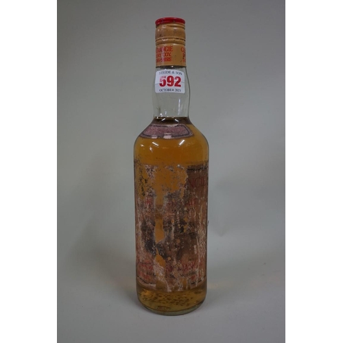 592 - A 26 2/3 fl.oz. bottle of Glenmorange 10 year old whisky, 1970s bottling.