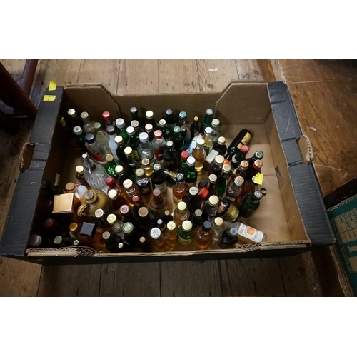 750 - A large collection of alcohol miniatures, (some low levels). (approx 90)