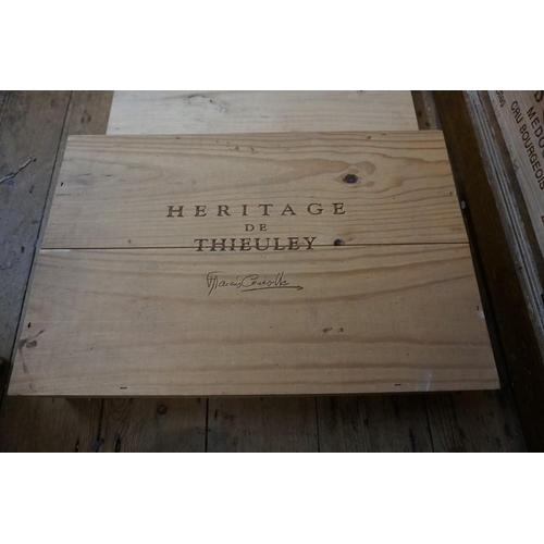 764 - A case of six 37.5cl bottles of Heritage de Chateau Thieulley, 2000, in owc. (6)PLEASE NOTE: ADDITIO... 