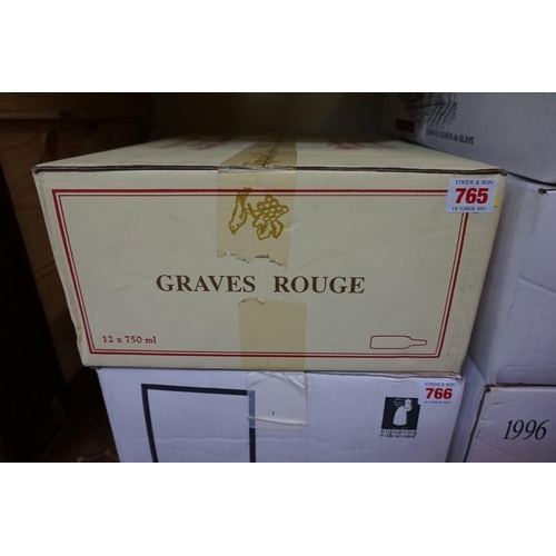 765 - A case of twelve 75cl bottles of Chateau de Chantegrive, 2009, Graves, in oc. (12)PLEASE NOTE: ADDIT... 