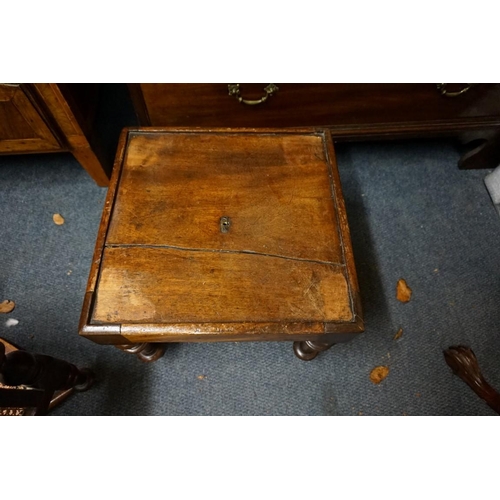 1020a - A 19th century mahogany and child metaphoric child's chair and table.