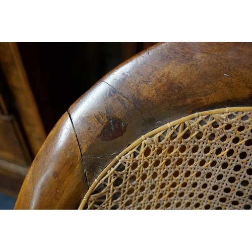 1020a - A 19th century mahogany and child metaphoric child's chair and table.