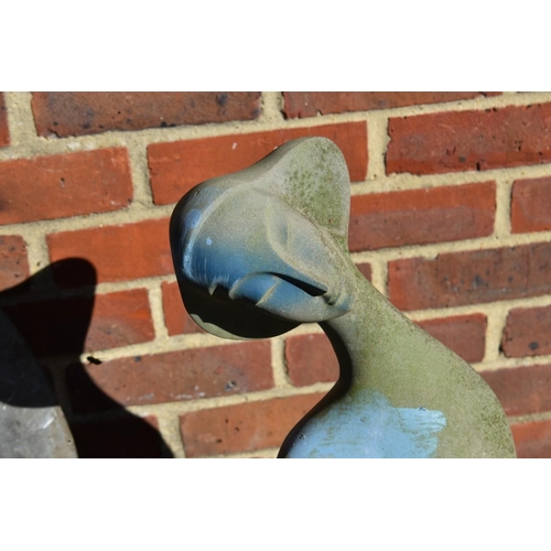 1088 - A composition stone figure of female nude; together with a composition stone bust of lady.&nbsp;... 
