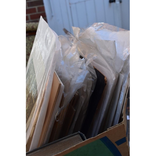 1092 - Three boxes of various prints and etchings.