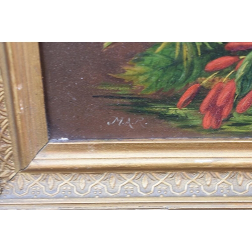 1093 - (LC) A watercolour of beach scene, signed Stuart; together with two fretwork wall mirrors and other ... 