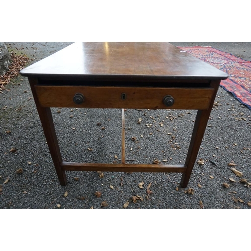 1099 - (LC) An antique mahogany low table, having one drawer, 76cm wide x 54cm deep x 47cm high.... 