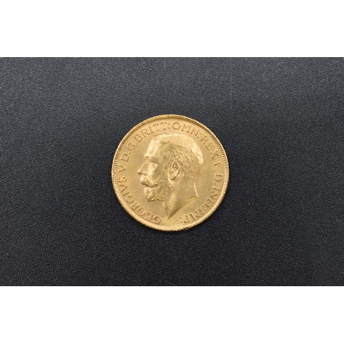 262 - Coins: a George V 1912 gold sovereign.