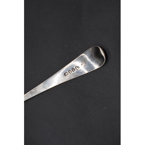 499Z - A George III silver Old English pattern basting or stuffing spoon, by Peter & Ann Bateman, Londo... 