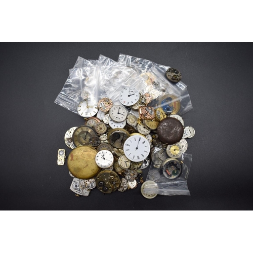 60 - A large quantity of watch movements, to include Longines, Piaget, Tissot and Omega.