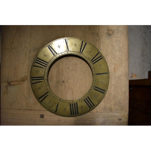 1218 - A collection of Georgian clock dials and chapter rings; together with another dial plate. (10) ... 