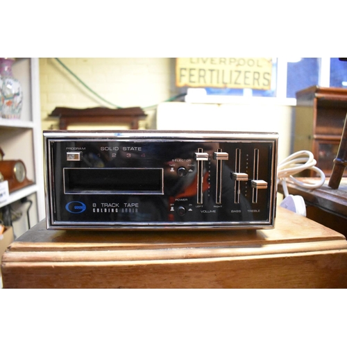 1234 - A vintage Golding Audio 8 track tape deck; together with various 8 track tapes; and Altec Lansing sp... 