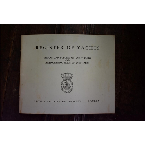 1374 - Of Nautical Interest: a mixed group of items, to include: a ship's log book, register of yachts... 