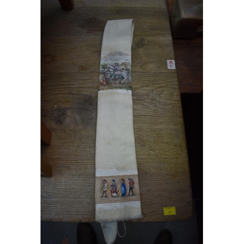 1241 - A large quantity of painted neck ties, most initialled S G E.