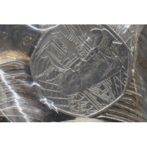 411 - Coins: Royal Mint, Paddington Bear 2018 collectable circulated fifty pence coins, comprising: thirty... 