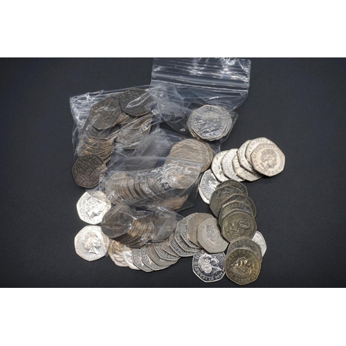 412 - Coins: Royal Mint, a quantity of collectable circulated fifty pence coins, comprising: twenty seven ... 