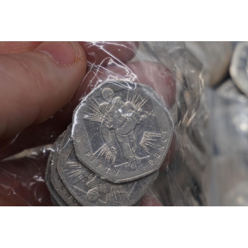 412 - Coins: Royal Mint, a quantity of collectable circulated fifty pence coins, comprising: twenty seven ... 