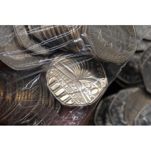 412 - Coins: Royal Mint, a quantity of collectable circulated fifty pence coins, comprising: twenty seven ... 