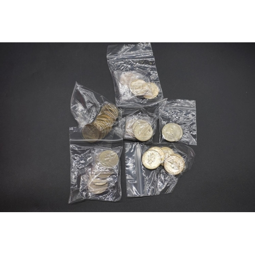 414 - Coins: Royal Mint, a group of old style large two pound coins, comprising: five Dove of Peace; one  ... 