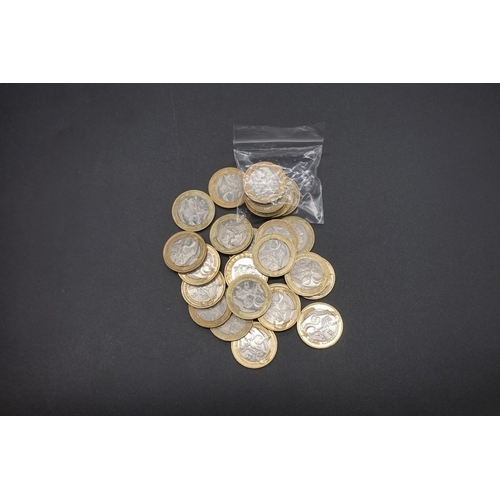 415 - Coins: Royal Mint, twenty five collectable 2002 Commonwealth Games two pound coins, to include seven... 