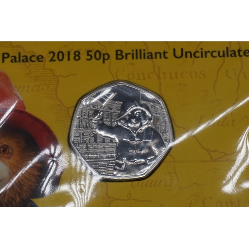 423 - Coins: Royal Mint, four 2019 Paddington Bear coin packs, sealed.