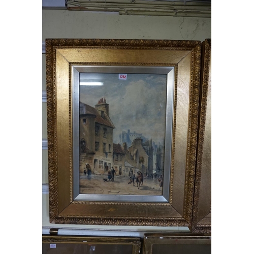 1440a - Robert Sanderson, Edinburgh street scenes, a pair, each signed, watercolour, 52 x 32cm.... 