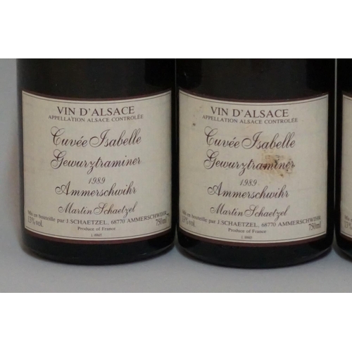 102 - Four 75cl bottles of Gewurztraminer Cuvee Isabelle, 1989, Jean Schaetzel. (4)