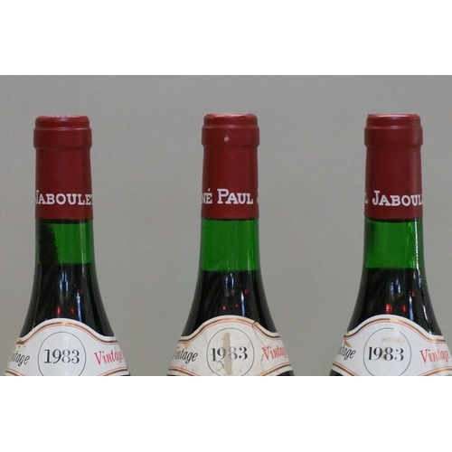 108 - Three 75cl bottles of Crozes Hermitage Domaine de Thalabert, 1983, Paul Jaboulet Aine. (3)... 