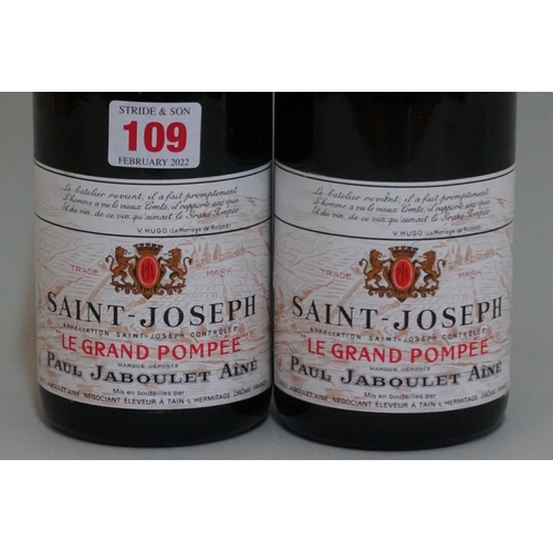 109 - Two 75cl St Joseph Le Grand Pompee, 1982, Paul Jaboulet Aine. (2)