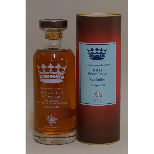 110 - A limited edition 70cl bottle of HRH Prince Louis of Cambridge commemorative whisky, 46% abv, i... 