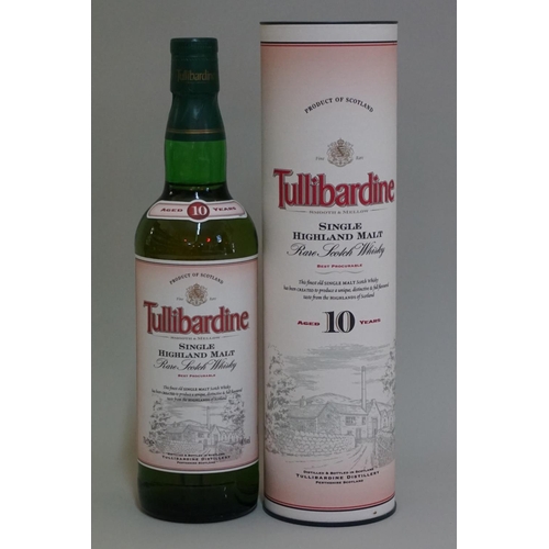 111 - A 70cl bottle of Tullibardine 10 year old whisky, in card tube.