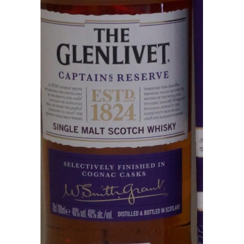 114 - A 70cl bottle of The Glenlivet 'Captains Reserve' whisky, in card tube.