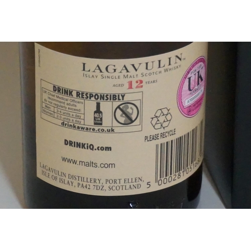 119 - A 70cl bottle of Lagavulin 12 year old whisky, 57.8% abv, limited release bottled in 2018, in card b... 