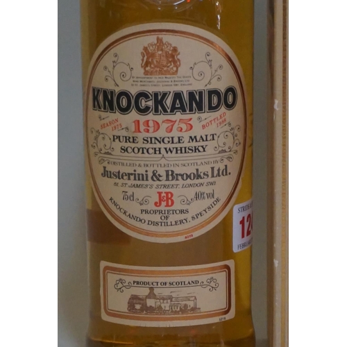 124 - A 75cl bottle of Knockando 1975 vintage whisky, bottled in 1988, in card box.