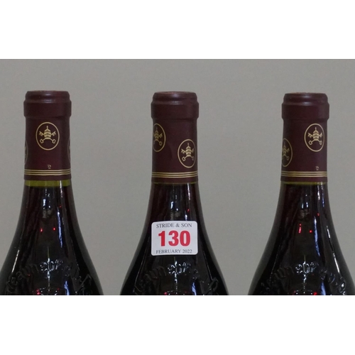 130 - Three 75cl bottles of Chateauneuf du Pape Domaine du Grand Tinel Cuvee Alexis Establet, 1998. (3)... 