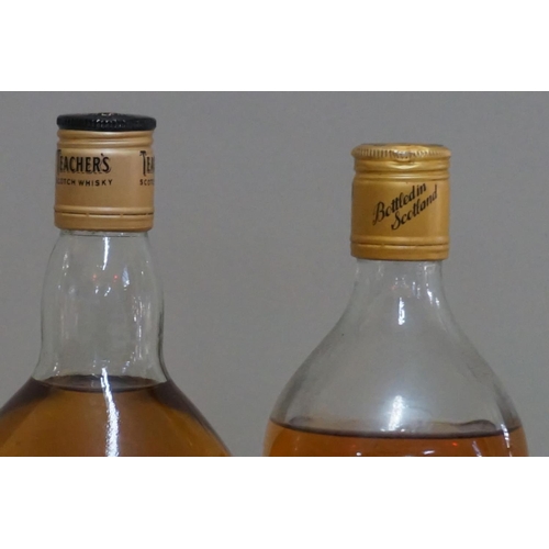 138 - Two 1 litre bottles of blended whisky, comprising: Teacher's and Prince Charlie. (2)... 