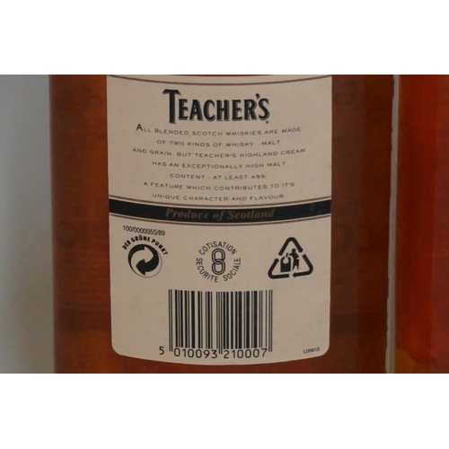 138 - Two 1 litre bottles of blended whisky, comprising: Teacher's and Prince Charlie. (2)... 