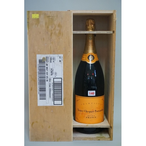 140 - A 3 litre jeroboam bottle of Veuve Clicquot Ponsardin NV champagne, in owc.