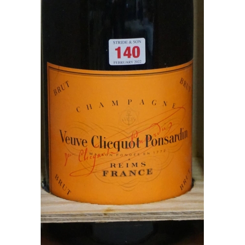 140 - A 3 litre jeroboam bottle of Veuve Clicquot Ponsardin NV champagne, in owc.