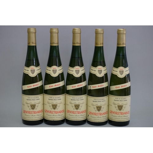 141 - Five 75cl bottles of Gewurztraminer Cuvee Matthieu, 1983, Jean Schaetzel. (5)