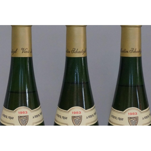 141 - Five 75cl bottles of Gewurztraminer Cuvee Matthieu, 1983, Jean Schaetzel. (5)