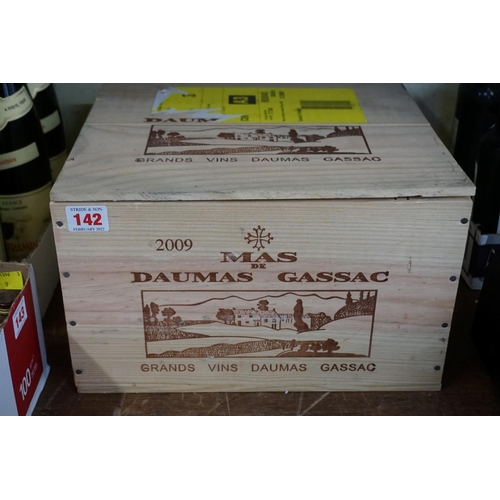 142 - Three 75cl bottles of Mas de Daumas Gassac, 2009, in owc.Professionally stored since purchased in en... 