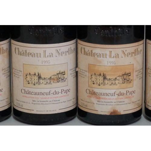 149 - Four 75cl bottles of Chateau La Nerthe Chateauneuf-du-Pape, 1995. (4)