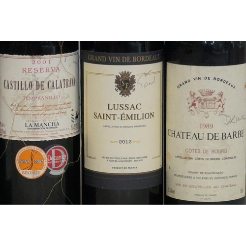 156 - Six 75cl bottles of red wine, to include: a Chateau La Tour De Mons, 1992, Margaux; and three other ... 