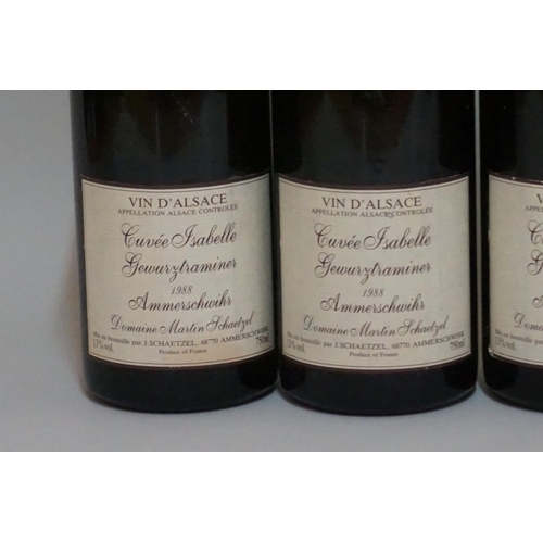 65 - Four 75cl bottles of Gewurztraminer Cuvee Isabelle, 1988, Jean Schaetzel. (4)