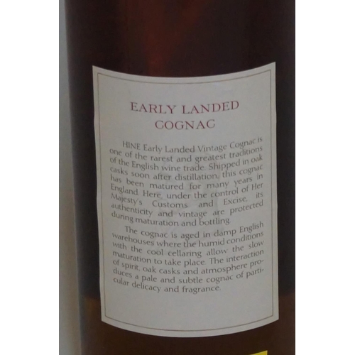 82 - A 70cl bottle of Hine 1967 vintage 'Grand Champagne' cognac, landed in 1969 and bottled in 1988 for ... 