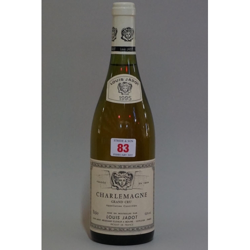 83 - A 75cl bottle of Charlemagne Grand Cru, 1995, Louis Jadot.