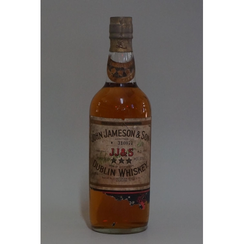 90 - A rare old bottle of John Jameson & Son Dublin whiskey, bottled by Corcoran & Co Ltd, Carlow... 